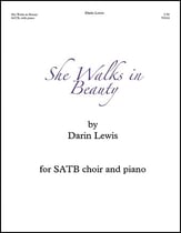 She Walks in Beauty SATB choral sheet music cover